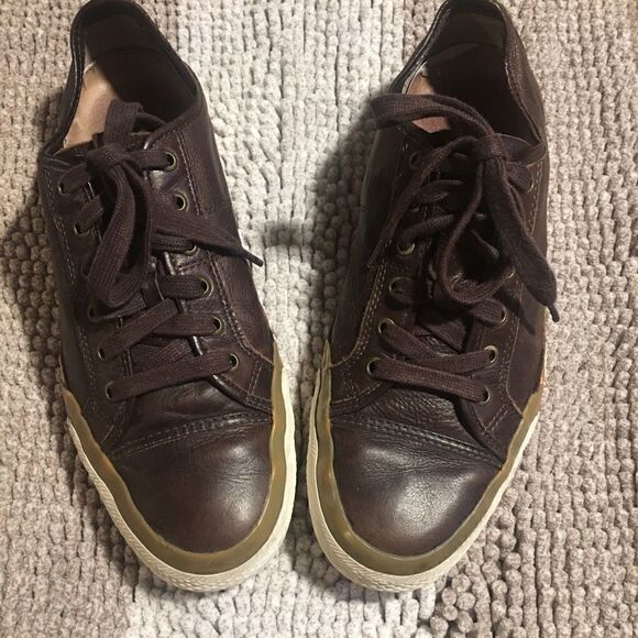 FRYE  LEATHER SNEAKERS - Picture 1 of 10